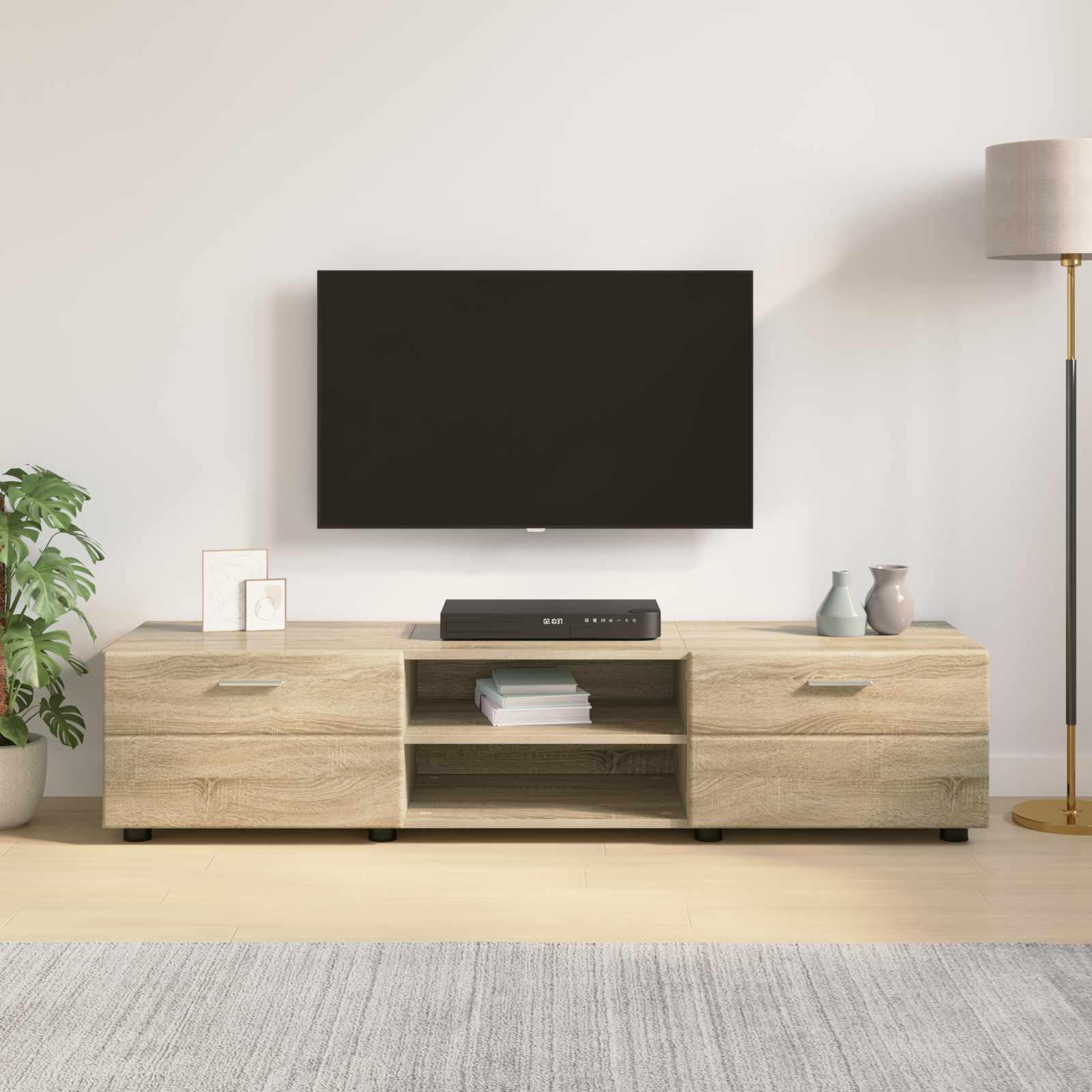 Holzschrank Sonoma-Eiche 150 x 39 x 30 cm Holzwerkstoff