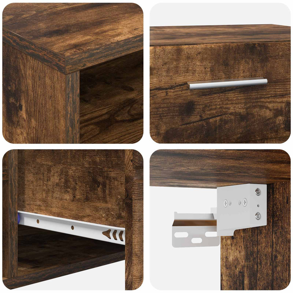 Holzschrank Geräucherte Eiche 100,5 x 39 x 30 cm Holzwerkstoff