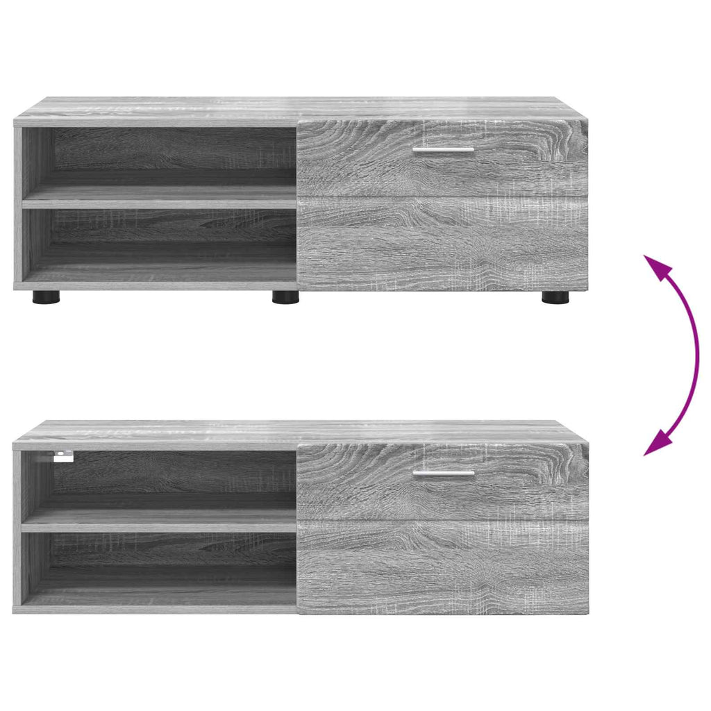 Holzschrank Graues Sonoma 100,5 x 39 x 30 cm Holzwerkstoff