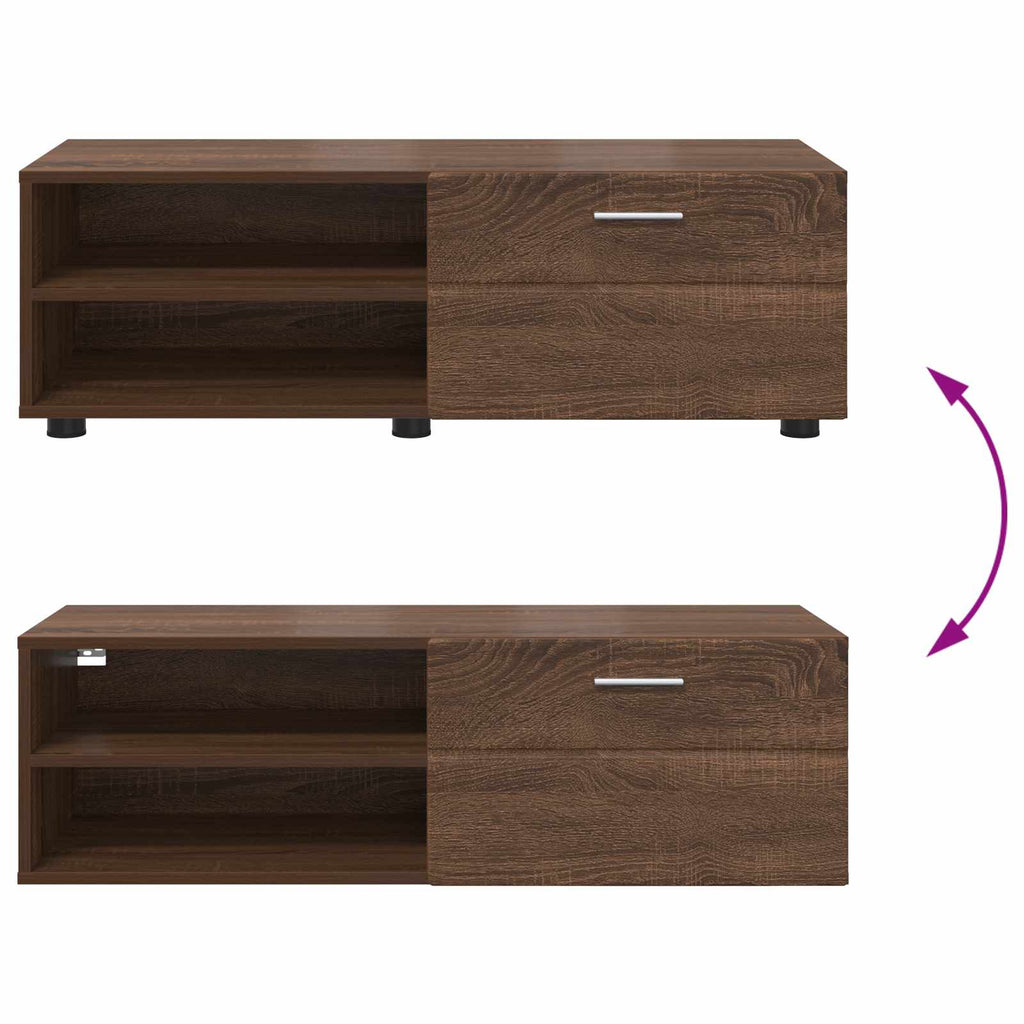 Holzschrank Braun Eichen-Optik 100,5 x 39 x 30 cm Holzwerkstoff
