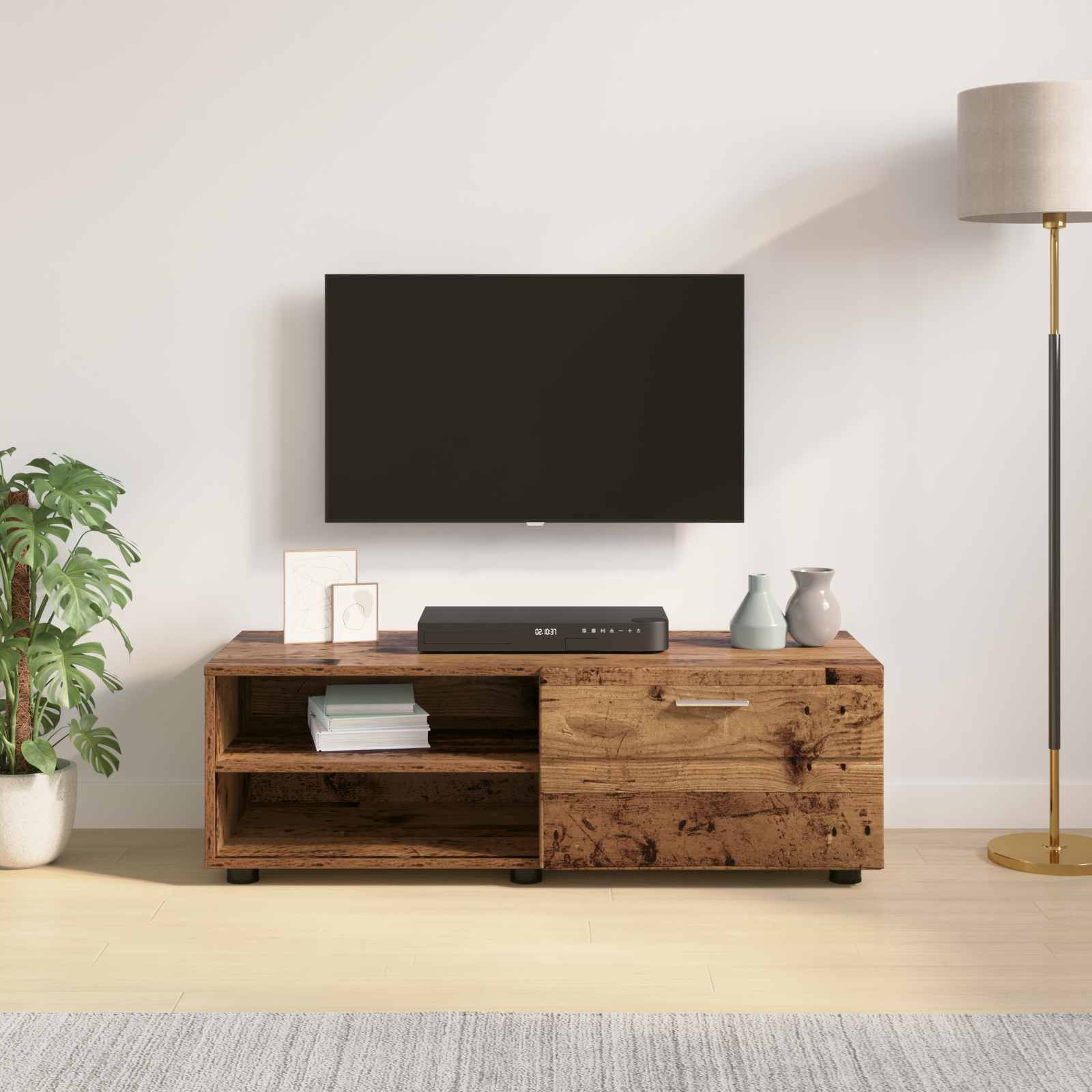 Holzschrank Altholz 100,5 x 39 x 30 cm Holzwerkstoff