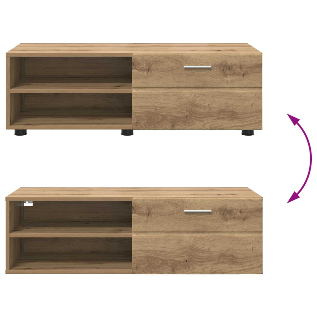 Holzschrank Artisan-Eiche 100,5 x 39 x 30 cm Holzwerkstoff