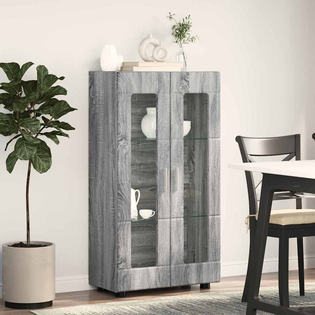 Sideboard FLORIN Graues Sonoma 55,5 x 29 x 100 cm Holzwerkstoff