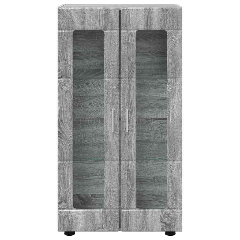 Sideboard FLORIN Graues Sonoma 55,5 x 29 x 100 cm Holzwerkstoff