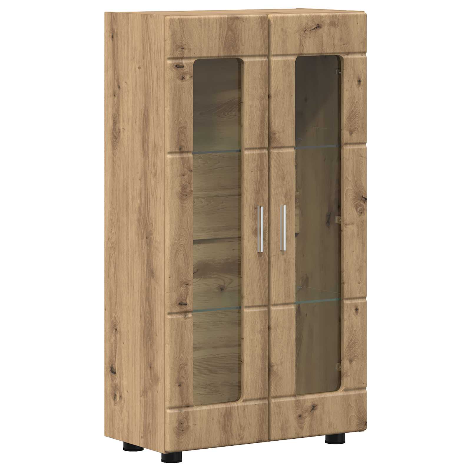 Sideboard FLORIN 55,5 x 29 x 100 cm Artisan-Eiche Holzwerkstoff