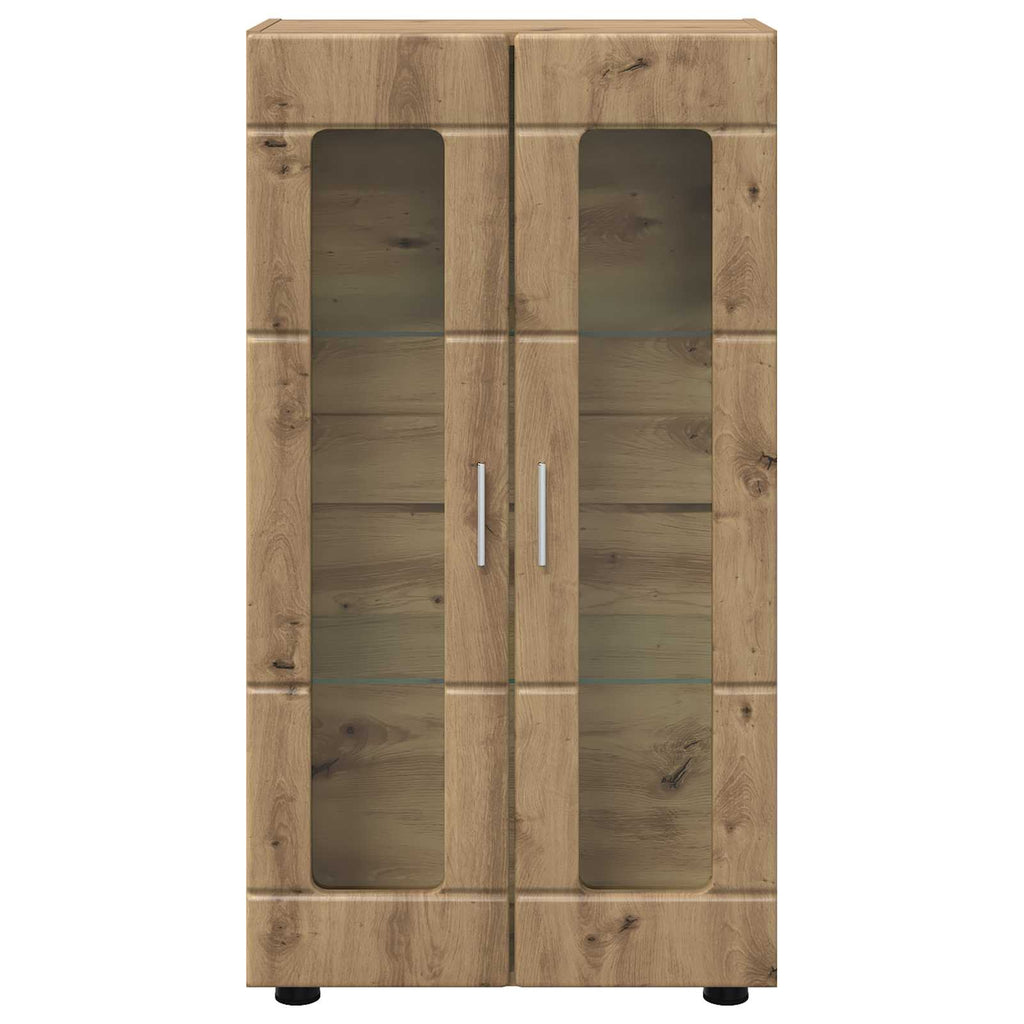 Sideboard FLORIN 55,5 x 29 x 100 cm Artisan-Eiche Holzwerkstoff