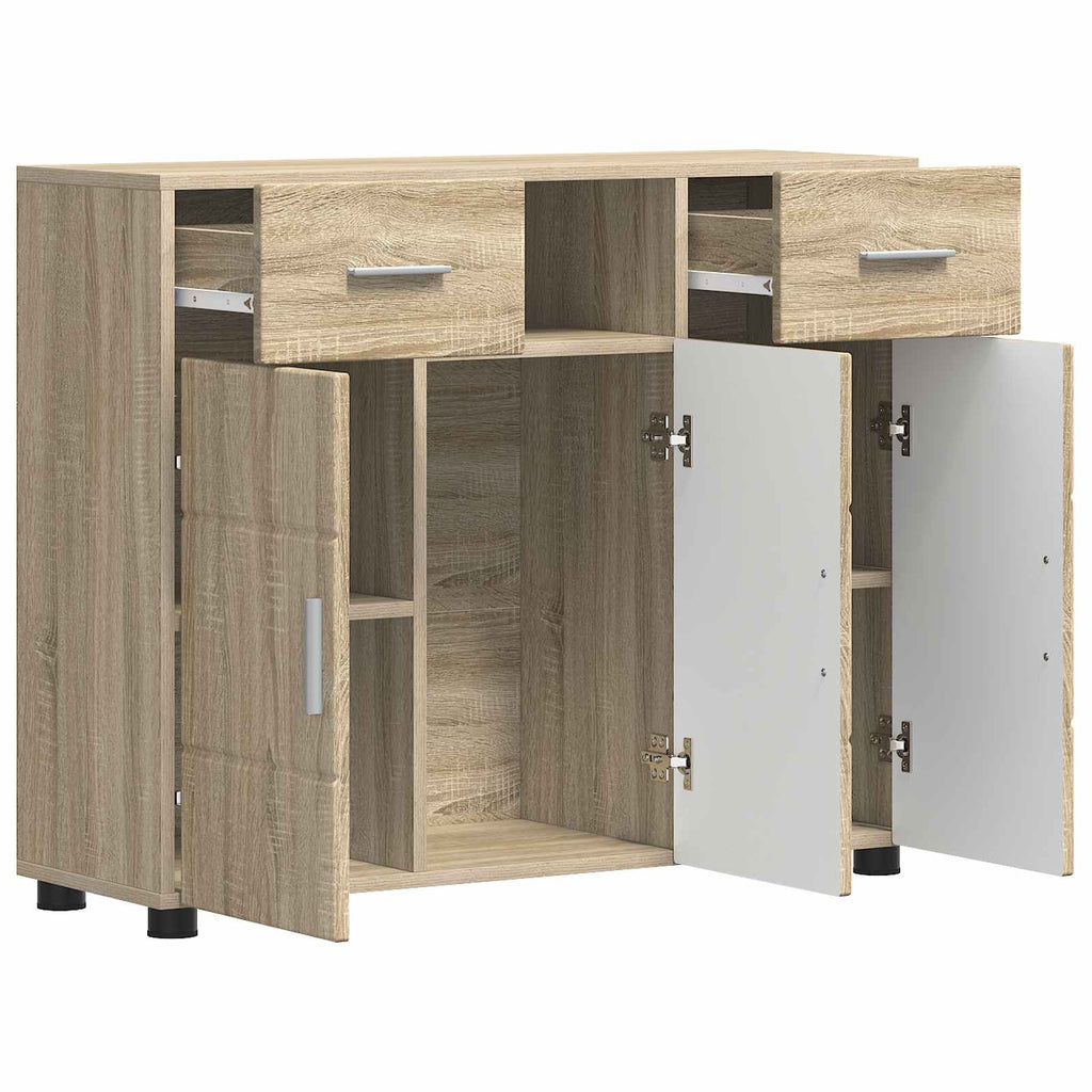 Holzschrank Sonoma-Eiche 88,5 x 30,5 x 73 cm Holzwerkstoff