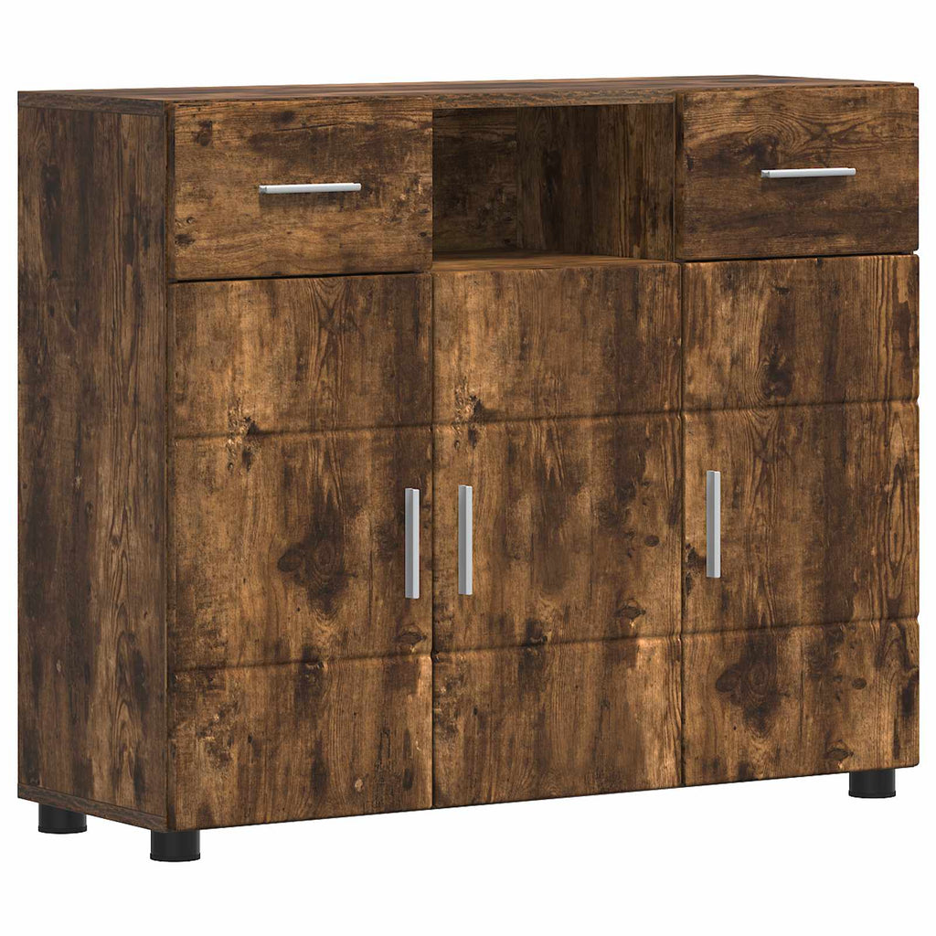 Holzschrank Geräucherte Eiche 88,5 x 30,5 x 73 cm Holzwerkstoff