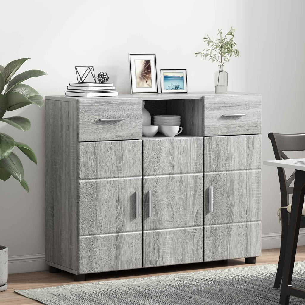 Holzschrank Graues Sonoma 88,5 x 30,5 x 73 cm Holzwerkstoff