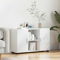 Sideboard FLORIN Weiß 88,5 x 30,5 x 55,5 cm Holzwerkstoff