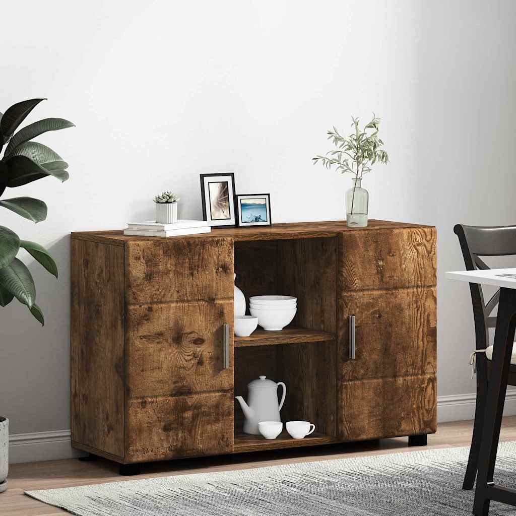 Sideboard FLORIN Geräucherte Eiche 88,5 x 30,5 x 55,5 cm