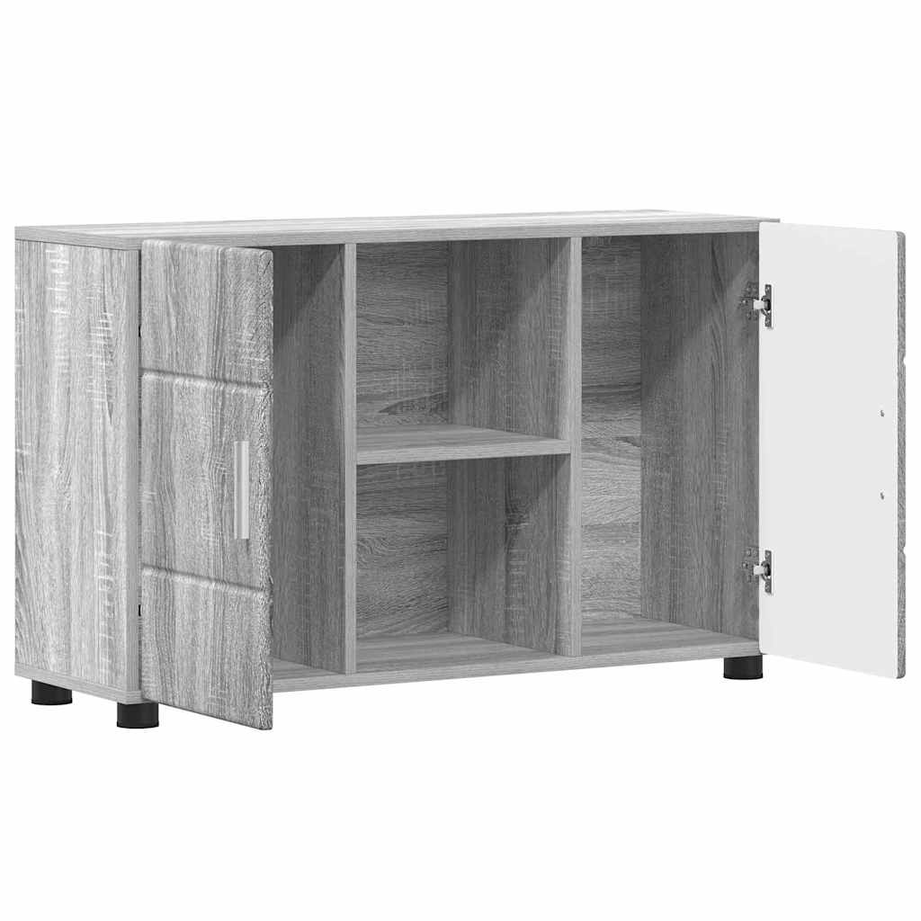 Sideboard mit Regal FLORIN Graues Sonoma 88,5 x 30,5 x 55,5 cm