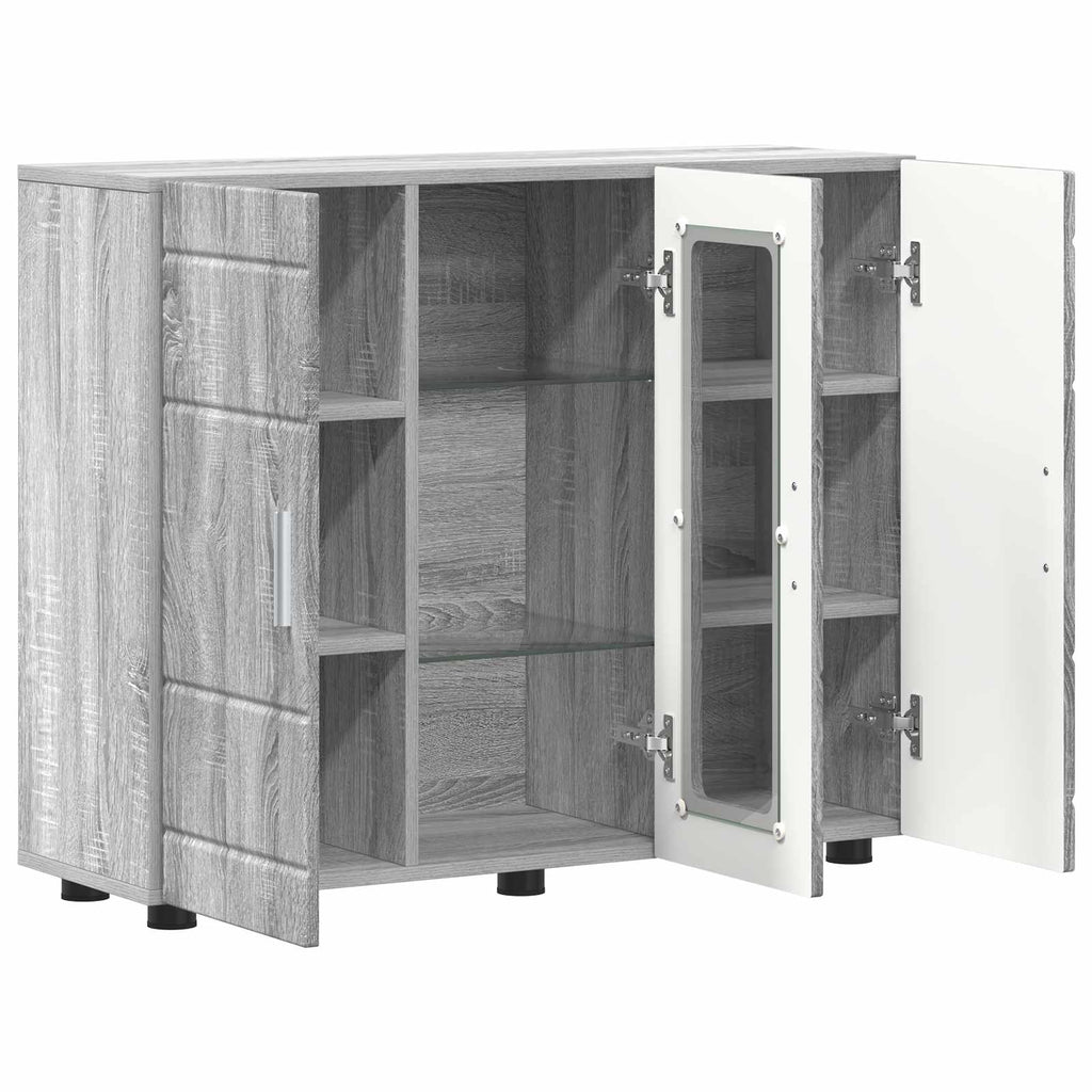 Holzschrank Graues Sonoma 88,5 x 30,5 x 73 cm Holzwerkstoff