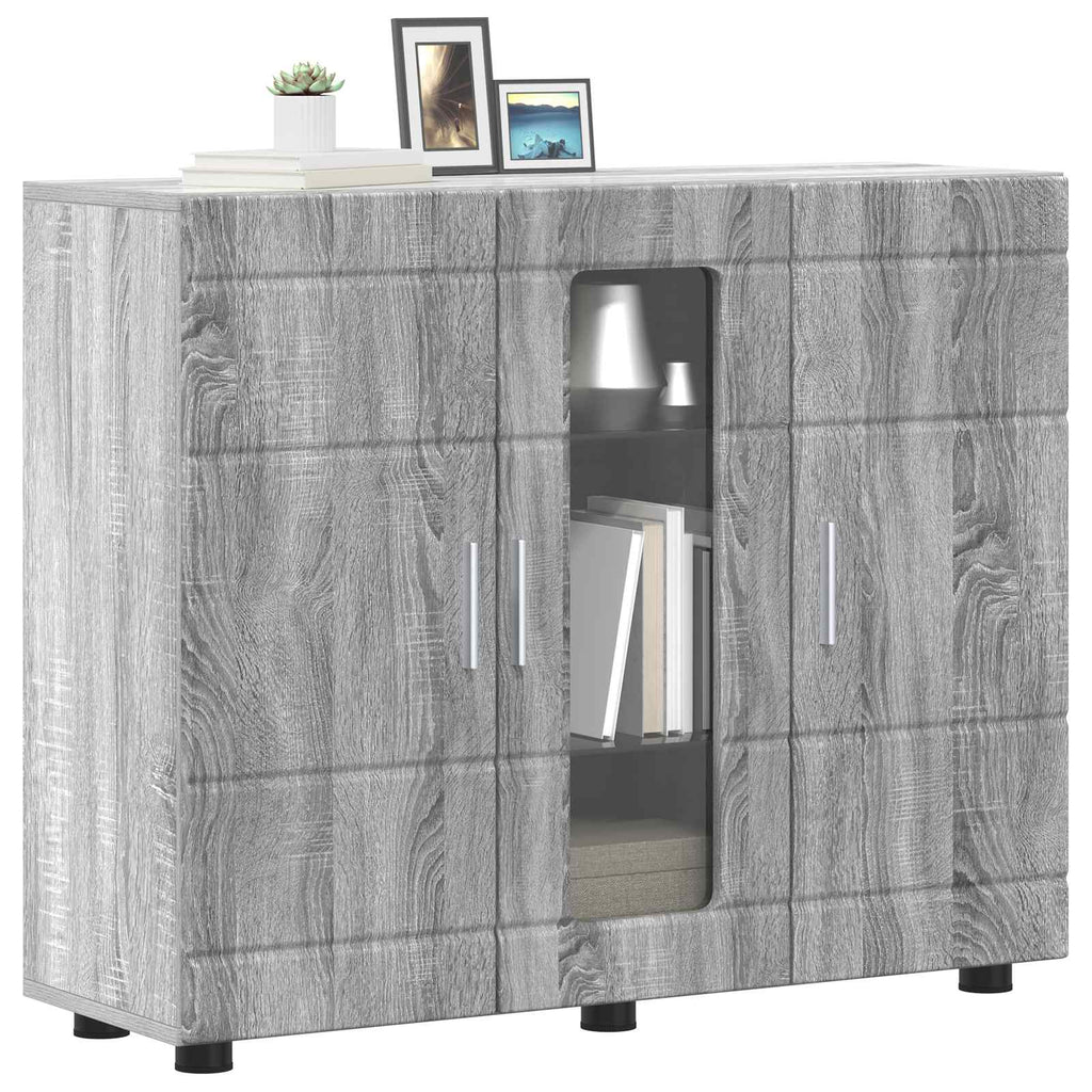 Holzschrank Graues Sonoma 88,5 x 30,5 x 73 cm Holzwerkstoff