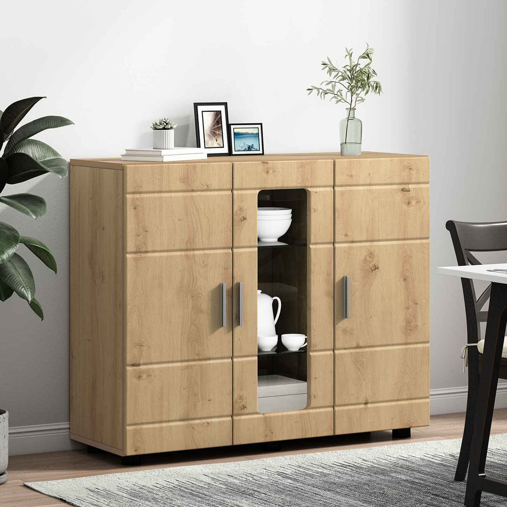Holzschrank Artisan-Eiche 88,5 x 30,5 x 73 cm Holzwerkstoff