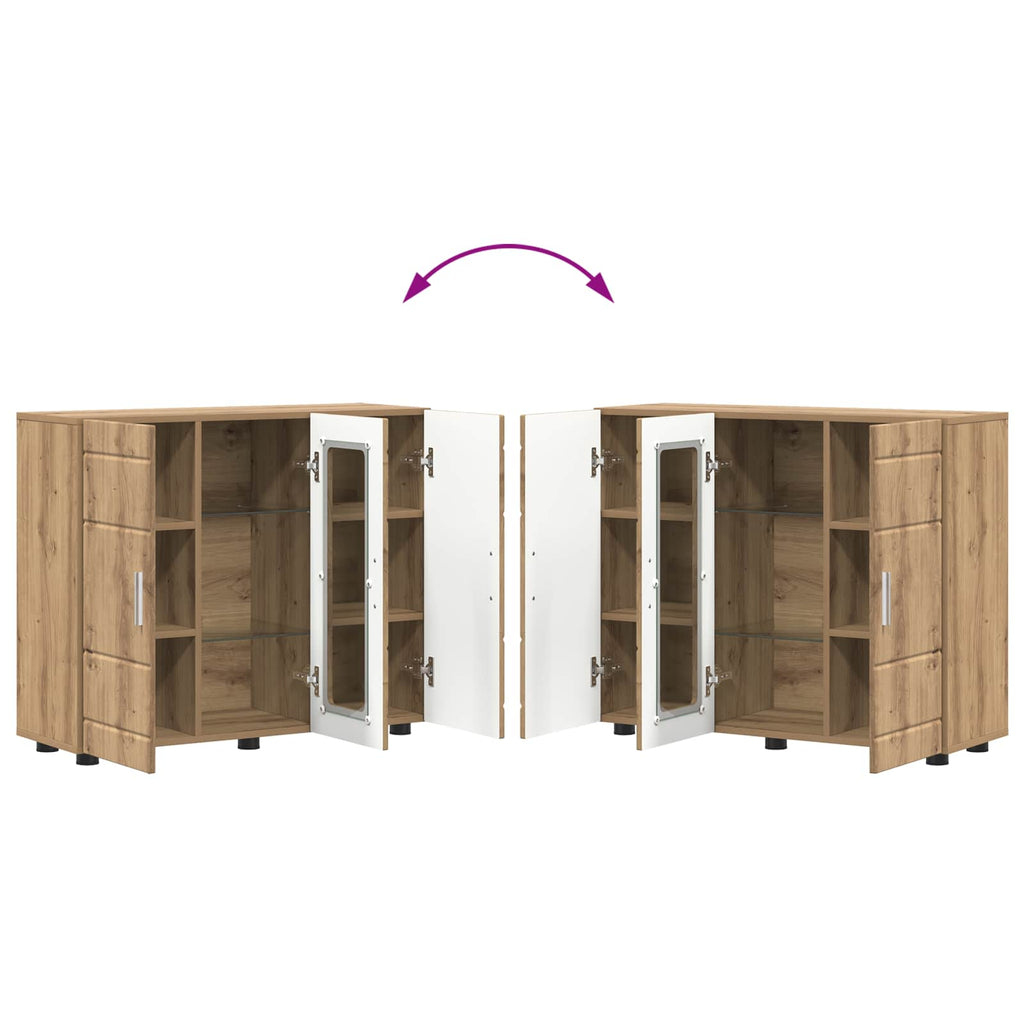Holzschrank Artisan-Eiche 88,5 x 30,5 x 73 cm Holzwerkstoff