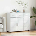 Sideboard mit Tür FLORIN Weiß 88,5 x 30,5 x 73 cm Holzwerkstoff