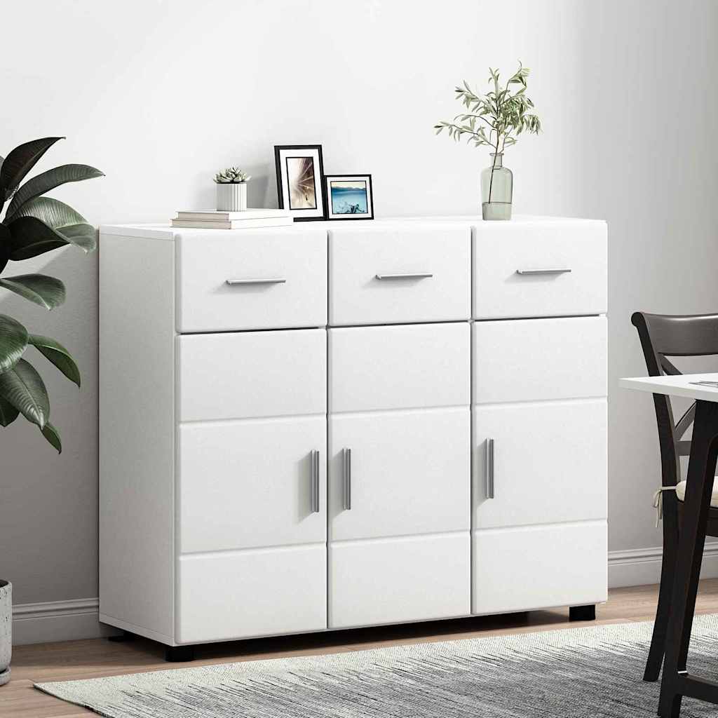 Sideboard mit Tür FLORIN Weiß 88,5 x 30,5 x 73 cm Holzwerkstoff