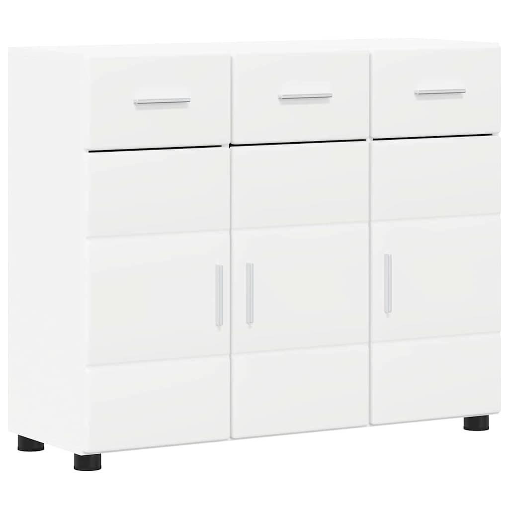 Sideboard mit Tür FLORIN Weiß 88,5 x 30,5 x 73 cm Holzwerkstoff
