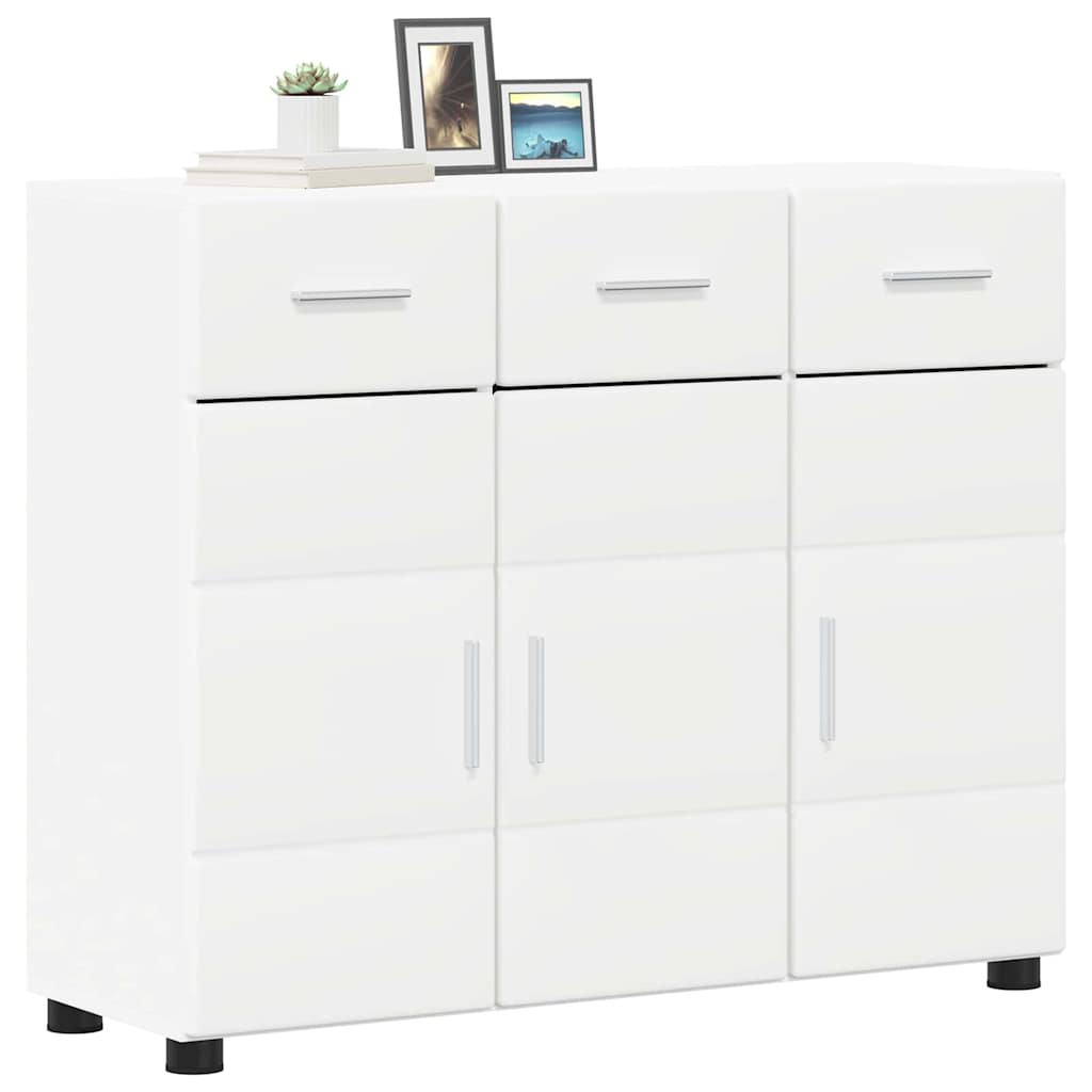 Sideboard mit Tür FLORIN Weiß 88,5 x 30,5 x 73 cm Holzwerkstoff