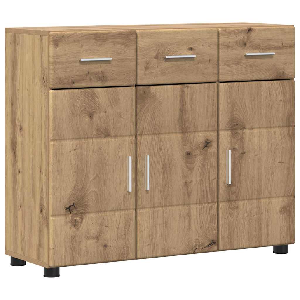 Sideboard mit Regal FLORIN Artisan-Eiche 88,5 x 30,5 x 73 cm