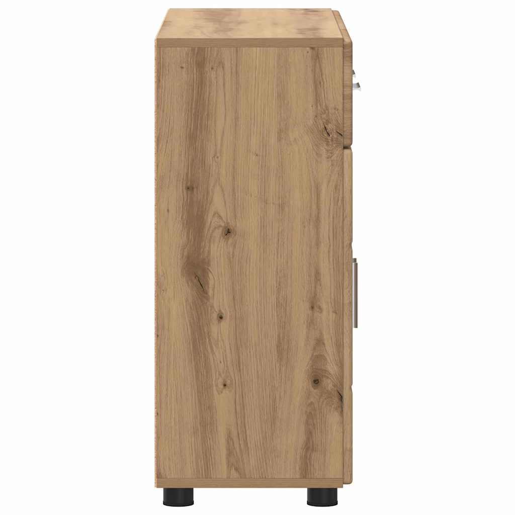Sideboard mit Regal FLORIN Artisan-Eiche 88,5 x 30,5 x 73 cm