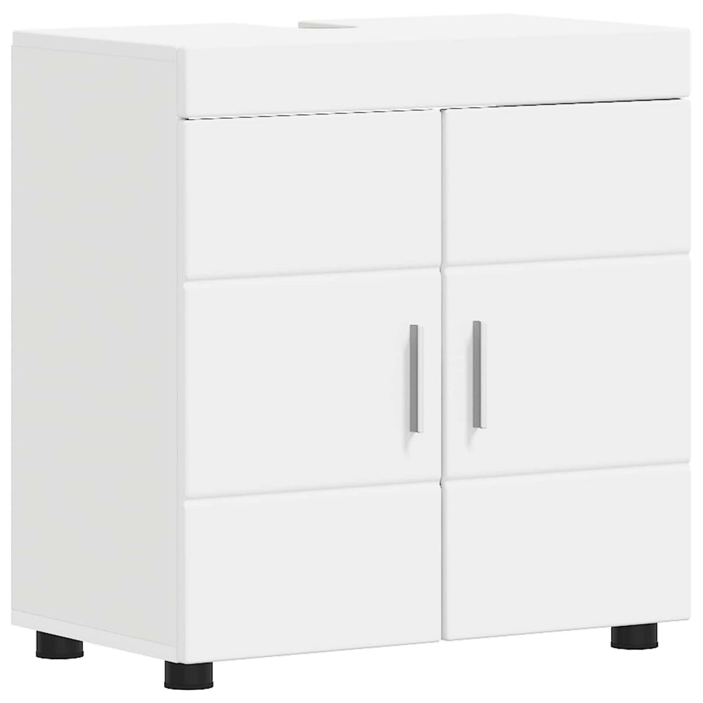 Badezimmerschrank-Set TULUM Weiß 60 x 34 x 63 cm Holzwerkstoff