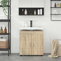 Badezimmerschrank-Set TULUM Sonoma-Eiche 60 x 34 x 63 cm