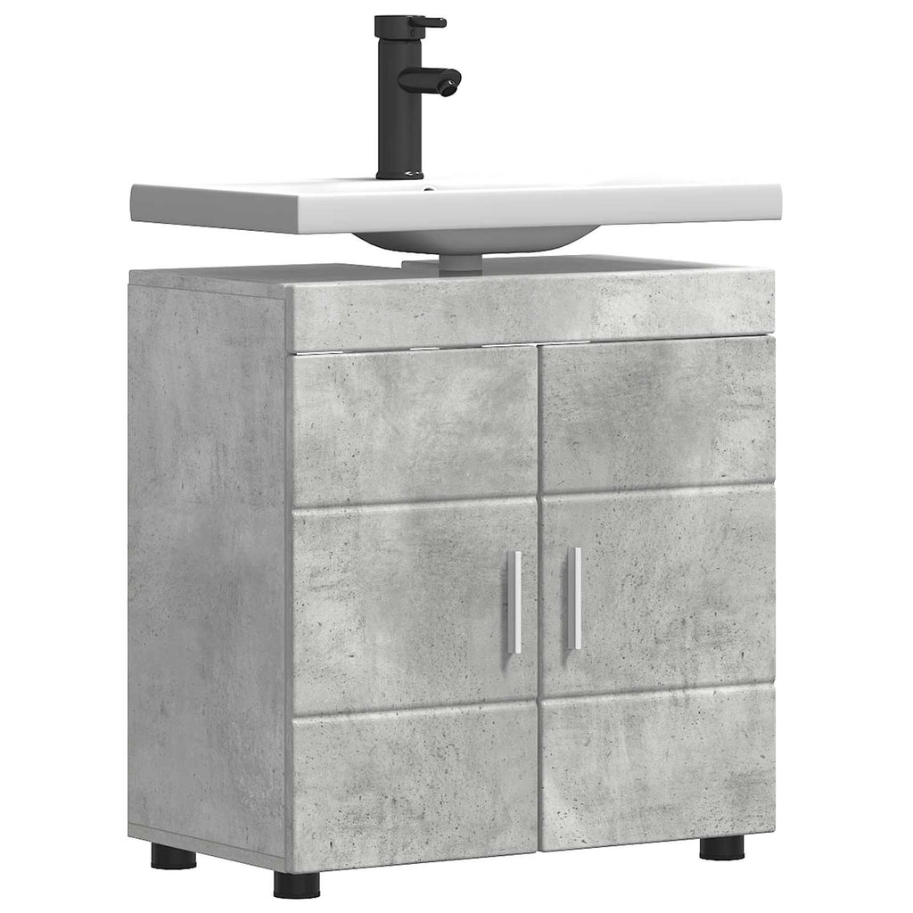 Badezimmerschrank-Set TULUM Beton Grau 60 x 34 x 63 cm