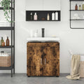 Badezimmerschrank-Set TULUM Geräucherte Eiche 60 x 34 x 63 cm
