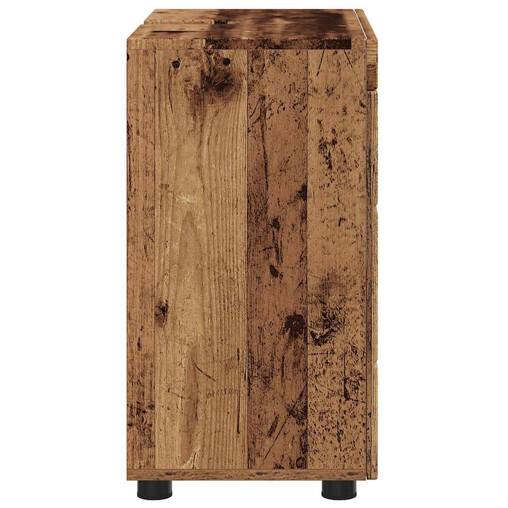 Badezimmerschrank-Set TULUM Altholz 60 x 34 x 63 cm
