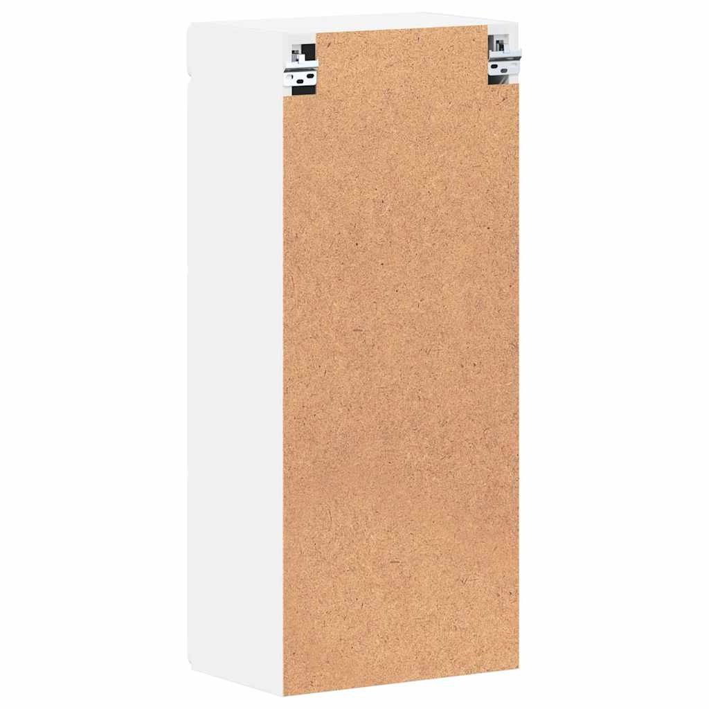Badezimmer-Wandschrank mit Regal TULUM Weiß 37 x 24,5 x 86 cm