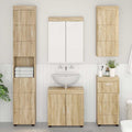 Badezimmer-Wandschrank TULUM Sonoma-Eiche 37 x 24,5 x 86 cm