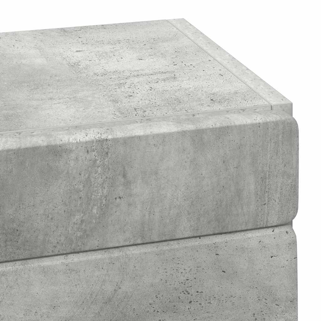 Badezimmer-Wandschrank TULUM Beton Grau 37 x 24,5 x 86 cm
