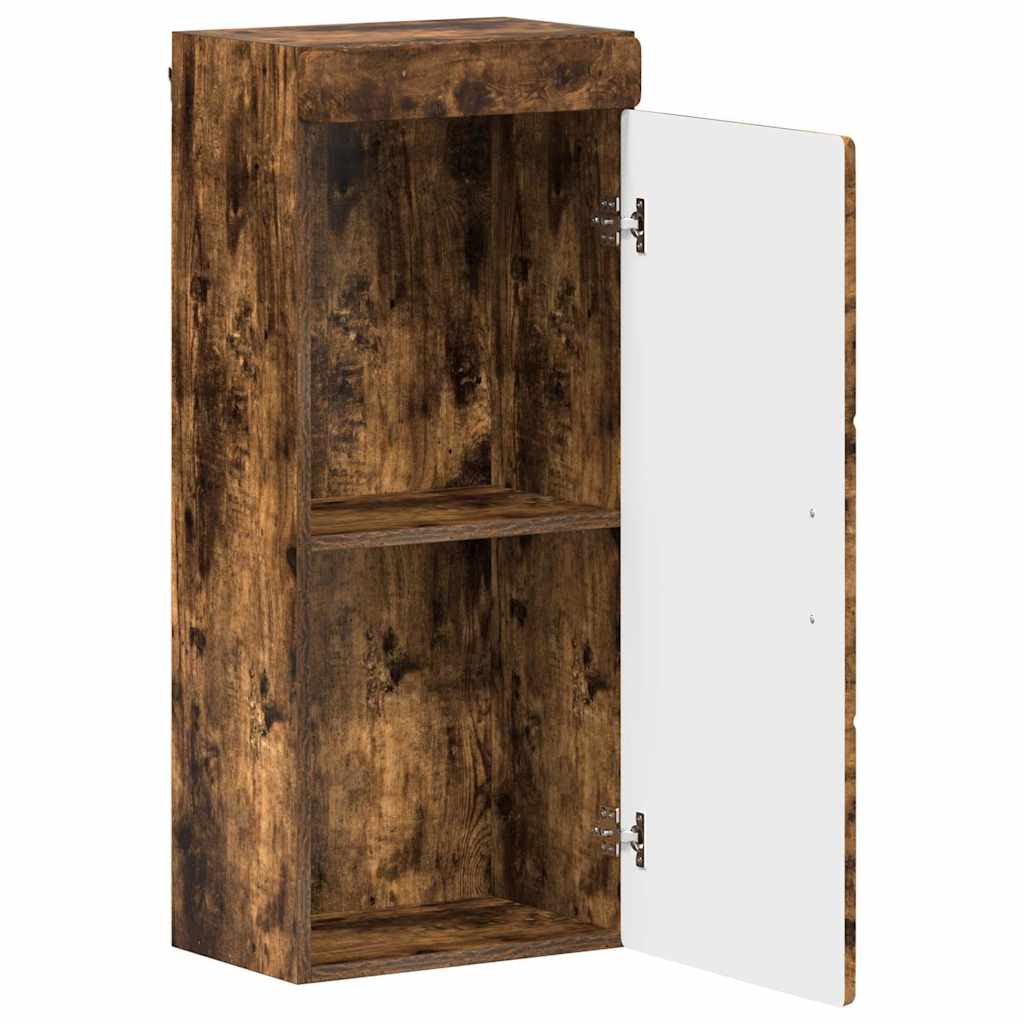 Badezimmer-Wandschrank TULUM Geräucherte Eiche Holzwerkstoff
