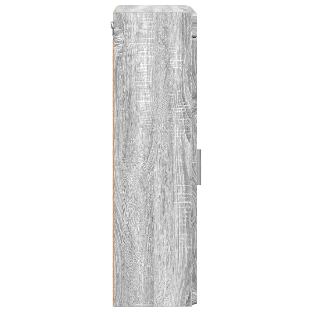 Badezimmer-Wandschrank TULUM Graues Sonoma 37 x 24,5 x 86 cm