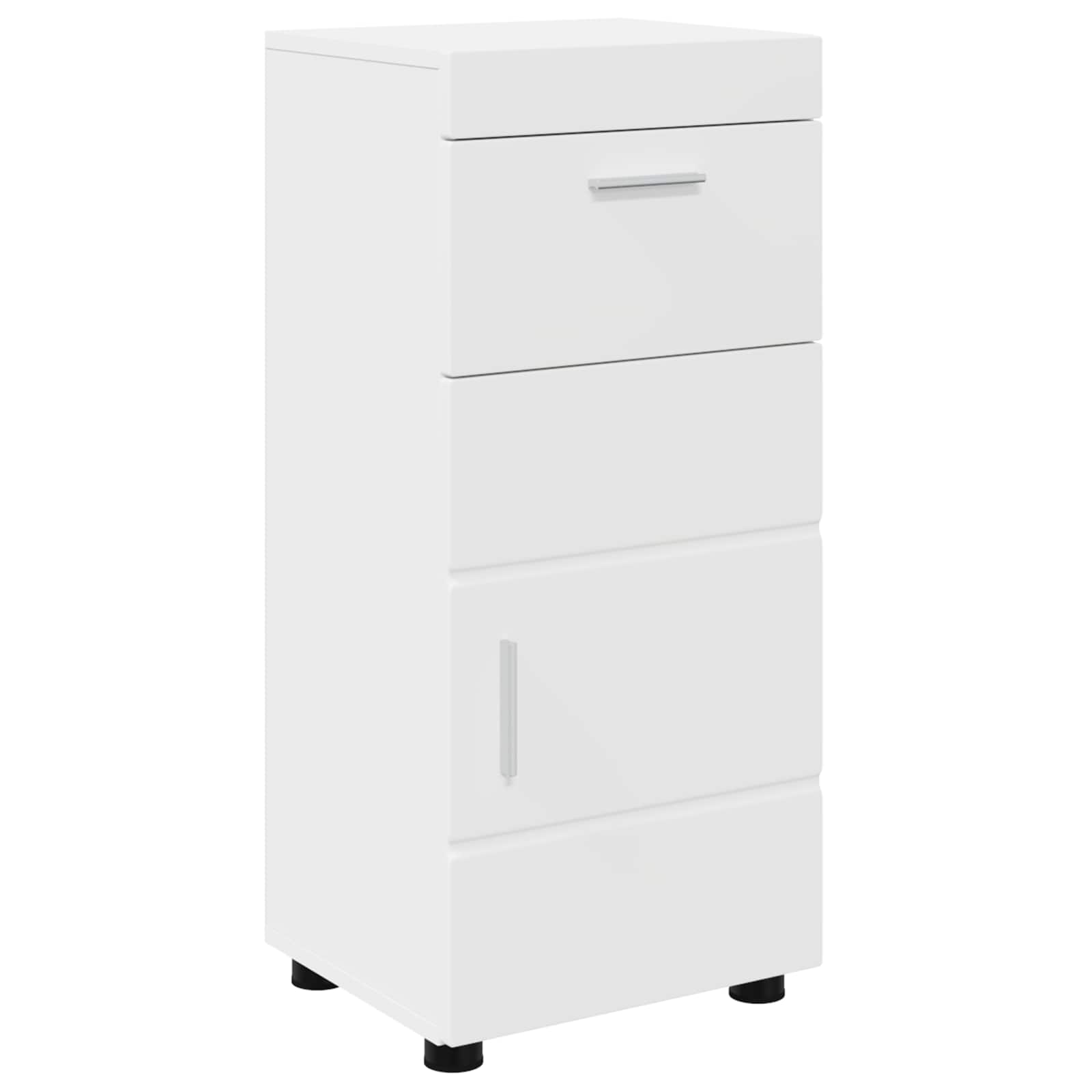 Badezimmerschrank-Set mit Speicher TULUM Weiß 37 x 31,5 x 82 cm