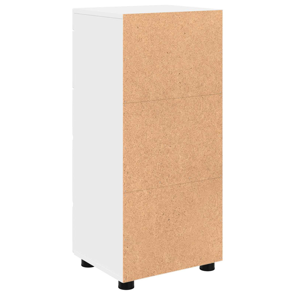 Badezimmerschrank-Set mit Speicher TULUM Weiß 37 x 31,5 x 82 cm