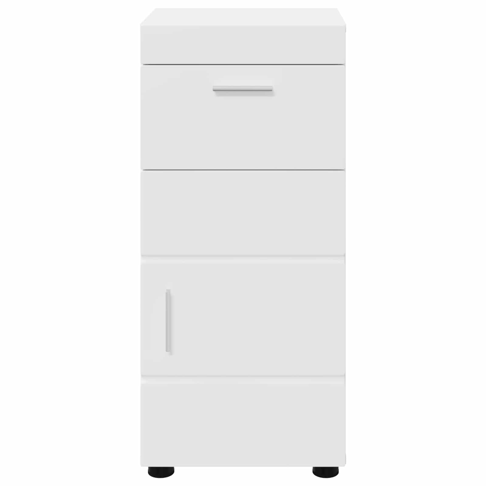 Badezimmerschrank-Set mit Speicher TULUM Weiß 37 x 31,5 x 82 cm