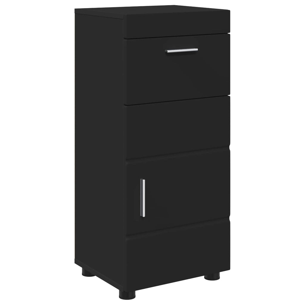 Badezimmerschrank-Set TULUM Schwarz 37 x 31,5 x 82 cm