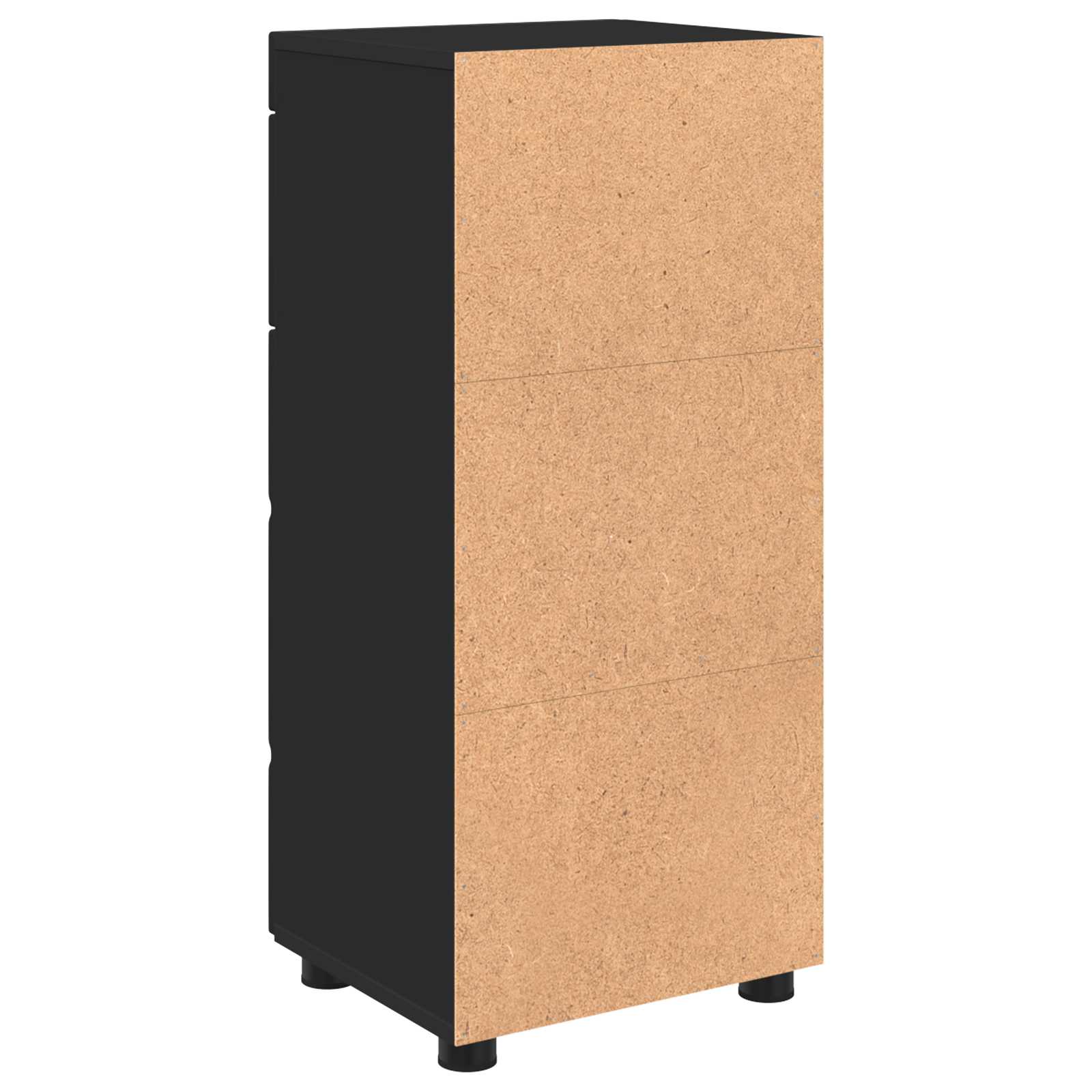 Badezimmerschrank-Set TULUM Schwarz 37 x 31,5 x 82 cm