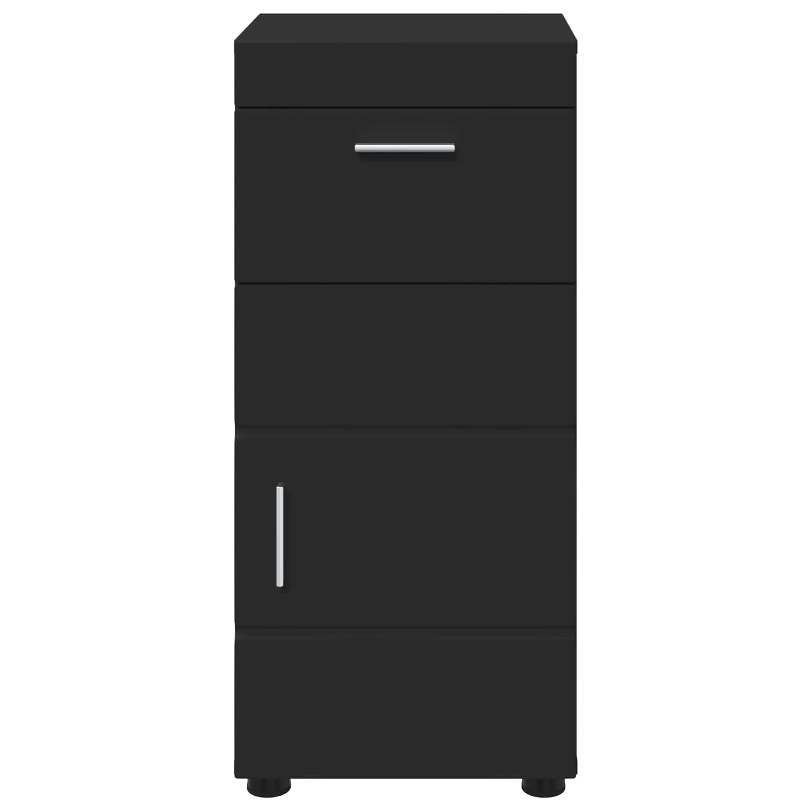 Badezimmerschrank-Set TULUM Schwarz 37 x 31,5 x 82 cm
