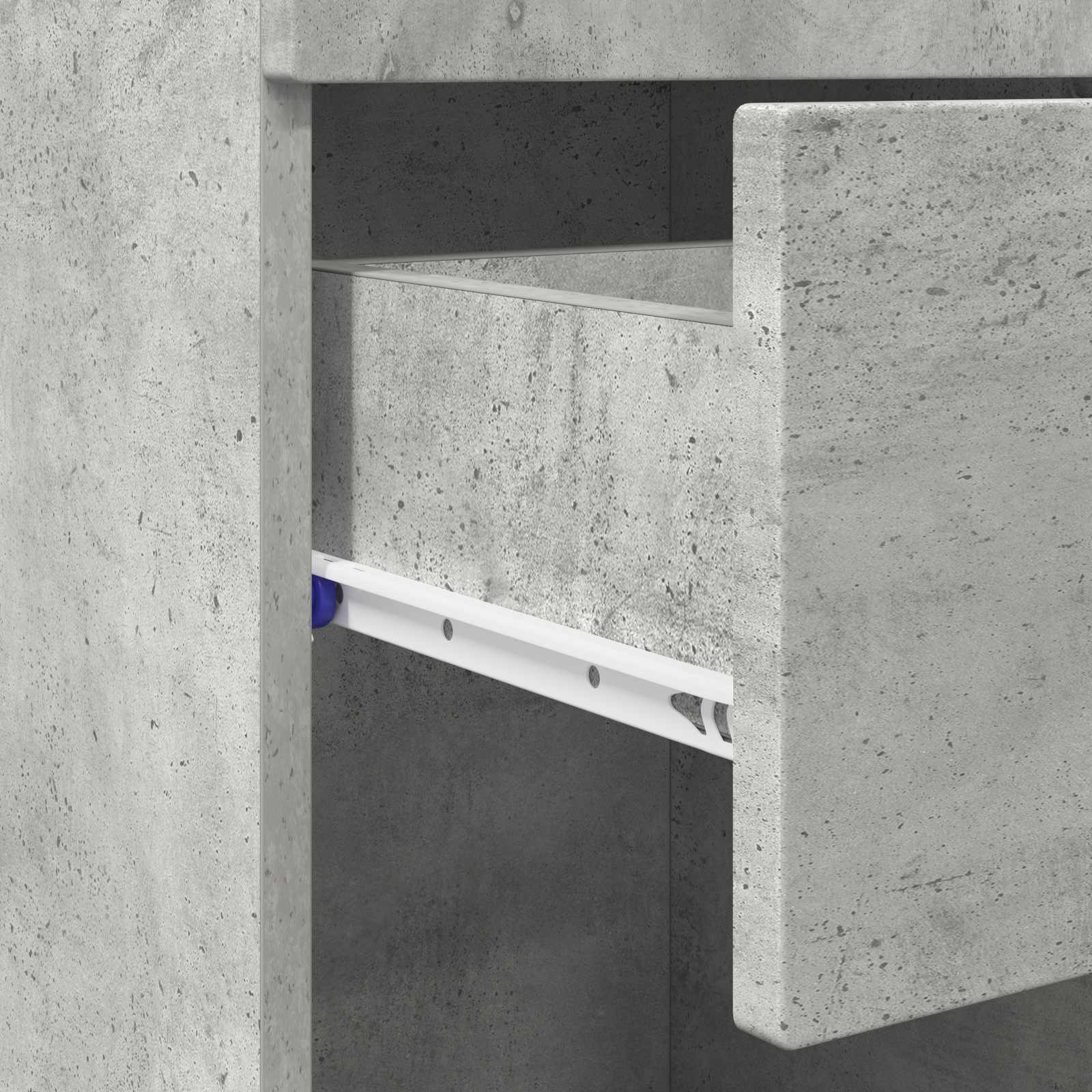 Badezimmerschrank-Set TULUM Beton Grau 37 x 31,5 x 82 cm
