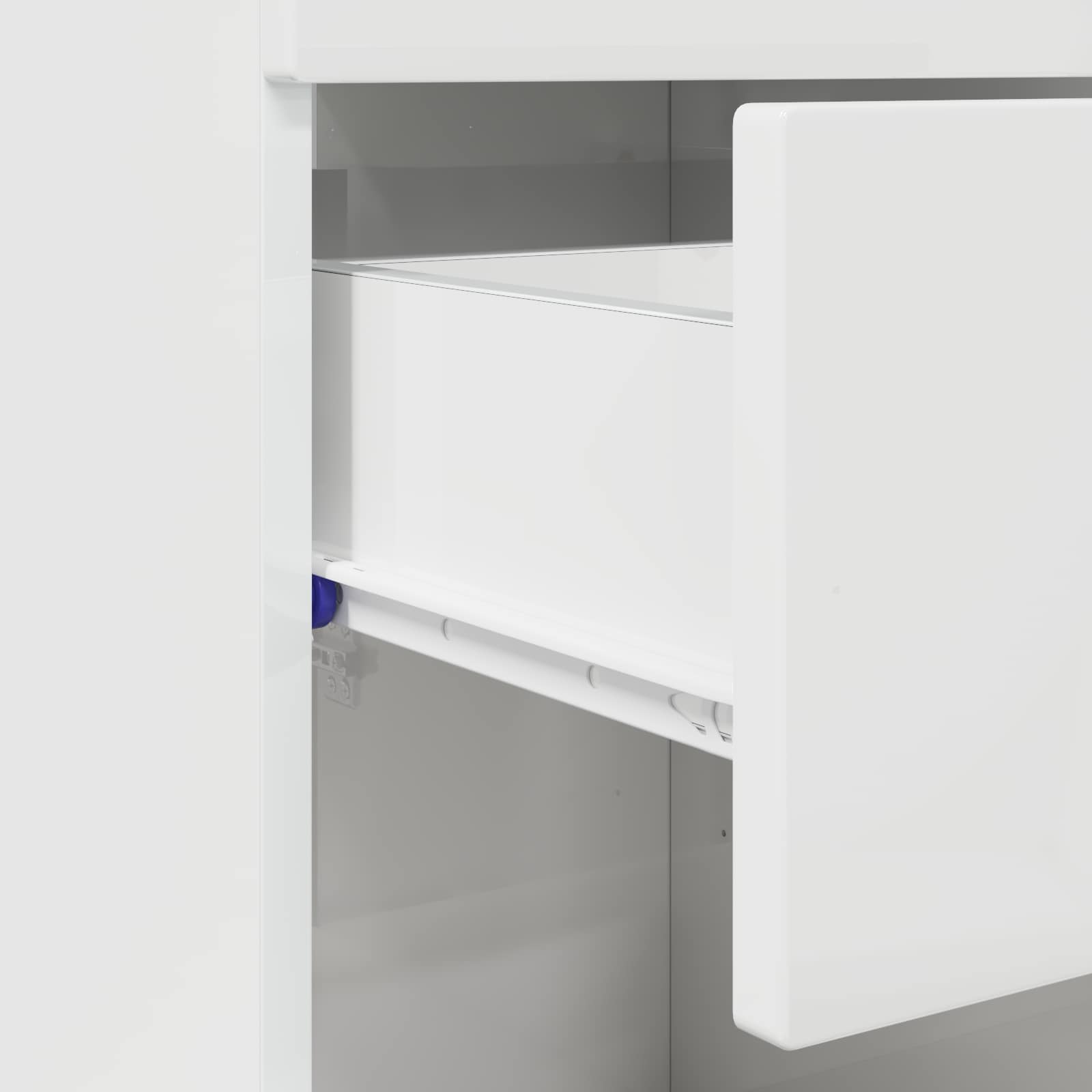 Badezimmerschrank-Set TULUM Hochglanz Weiß 37 x 31,5 x 82 cm