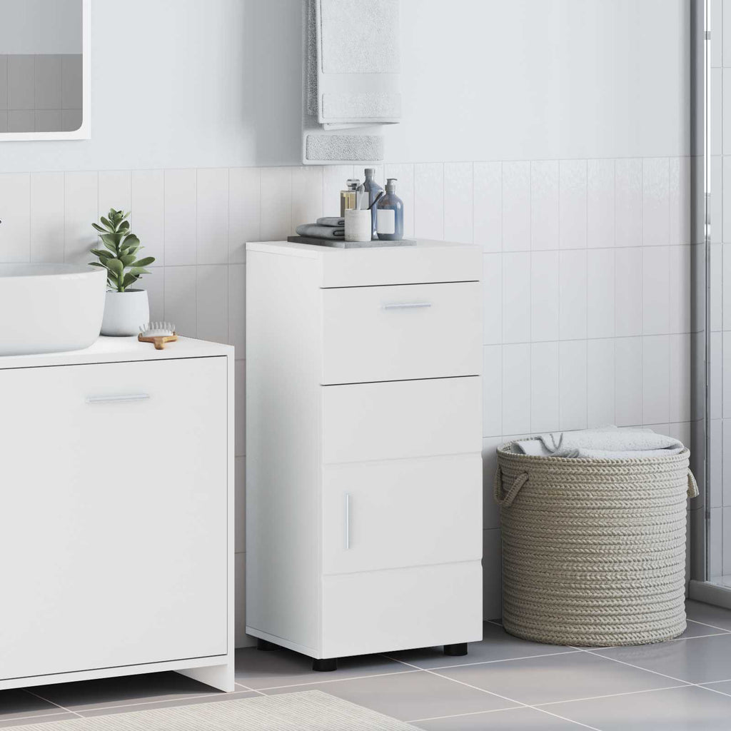 Badezimmerschrank-Set TULUM Hochglanz Weiß 37 x 31,5 x 82 cm