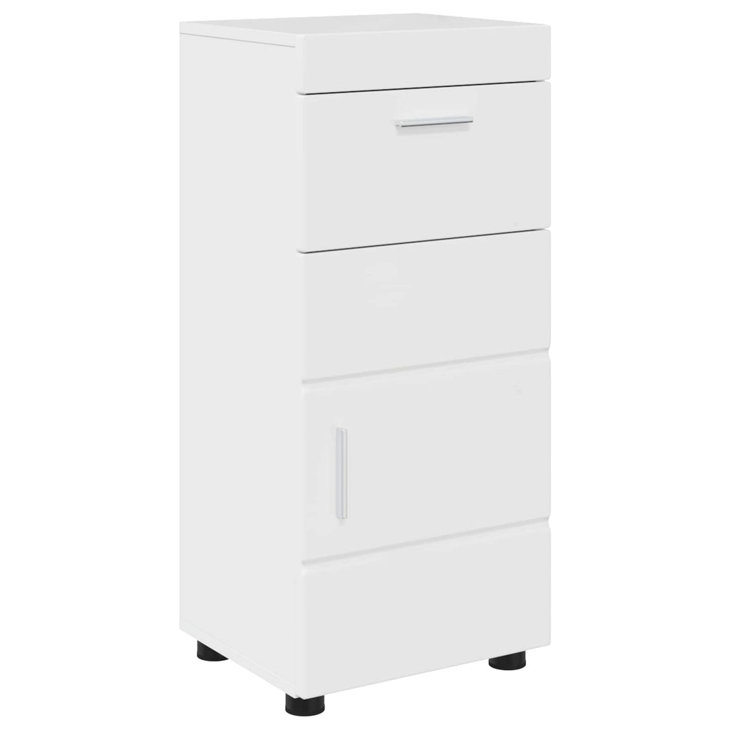 Badezimmerschrank-Set TULUM Hochglanz Weiß 37 x 31,5 x 82 cm