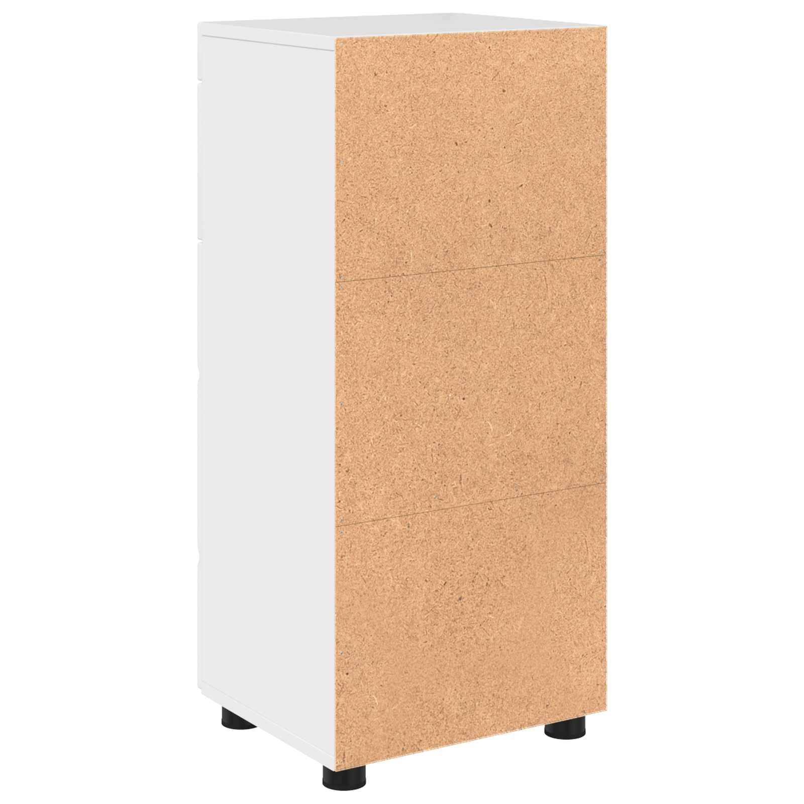 Badezimmerschrank-Set TULUM Hochglanz Weiß 37 x 31,5 x 82 cm