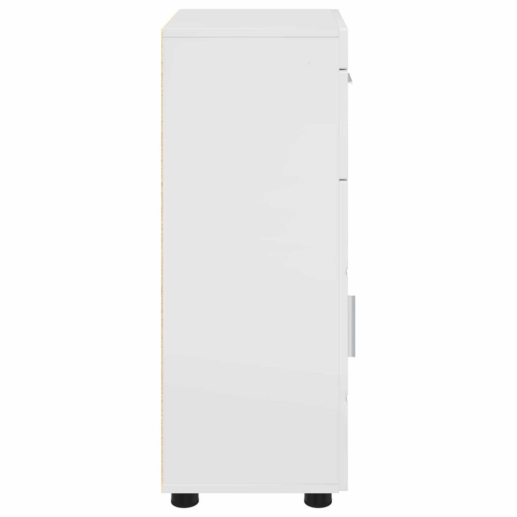 Badezimmerschrank-Set TULUM Hochglanz Weiß 37 x 31,5 x 82 cm