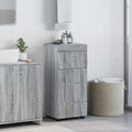 Badezimmerschrank-Set TULUM Graues Sonoma 37 x 31,5 x 82 cm