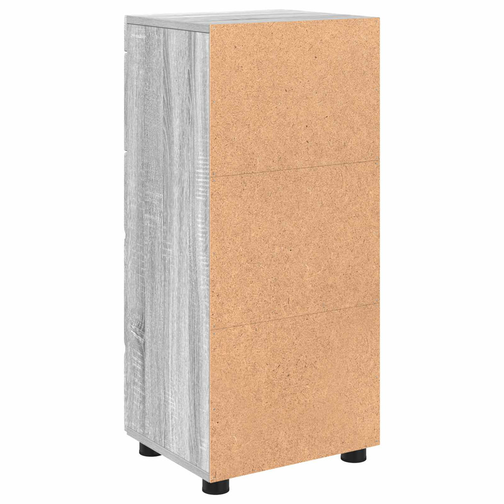 Badezimmerschrank-Set TULUM Graues Sonoma 37 x 31,5 x 82 cm
